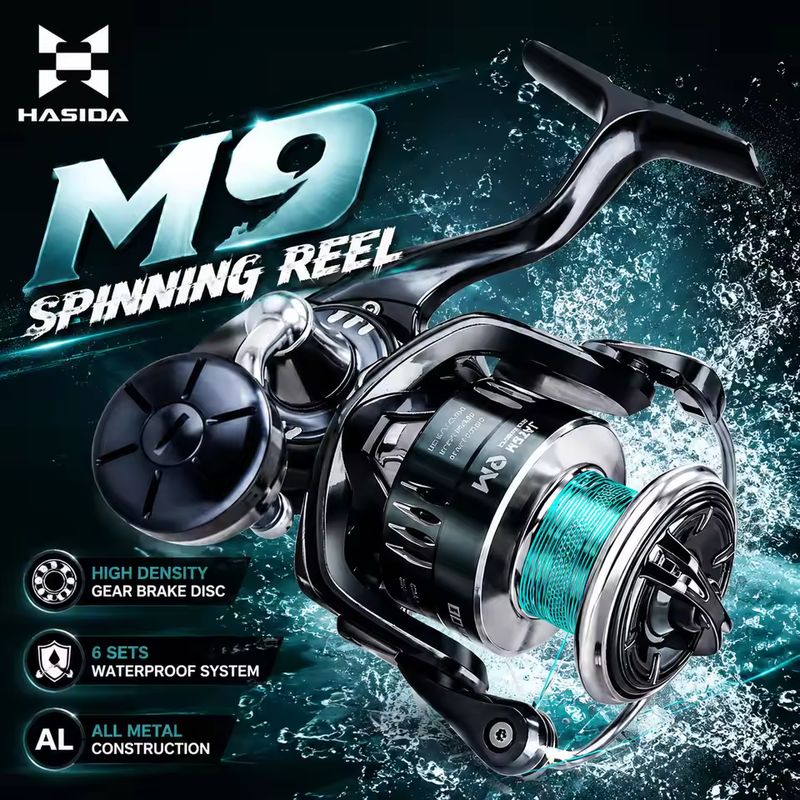 Fishing Boat Steering Wheel - Moulinet de pêche HASIDA M9, entièrement