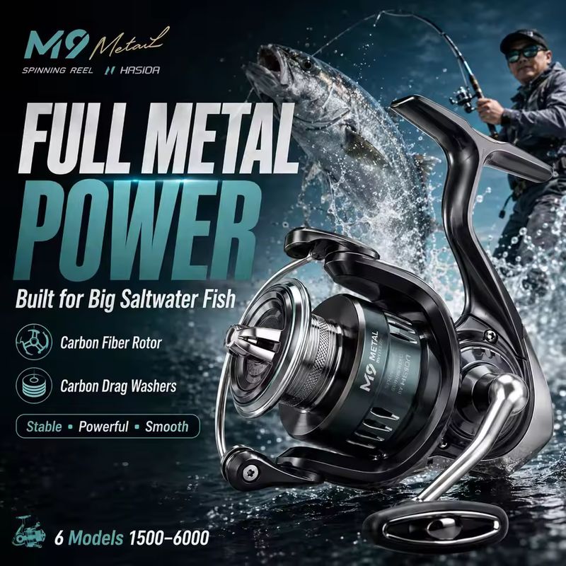 Moulinet de pêche HASIDA M9, e - Fishing Boat Steering Wheel avis et prix